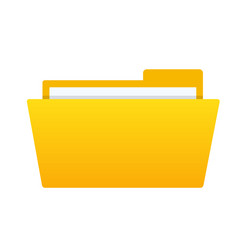 empty yellow web computer folder for design vector image