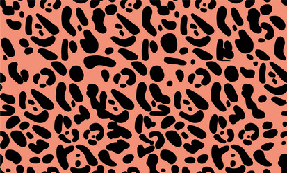 seamless leopard pattern modern design vector image