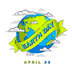 save the earth protect our planet eco ecology vector