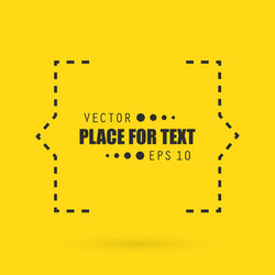 abstract concept empty speech square quote vector image
