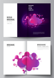 layout two a4 format modern cover vector image