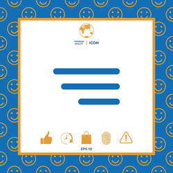 modern menu icon for mobile apps and websites vector image