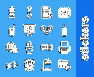 set line folder settings with gears document vector image