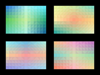 pastel color pattern set abstract background vector image