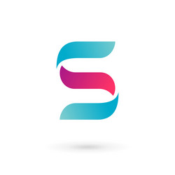 Grey blue alphabet letter sv s v logo 3d design Vector Image