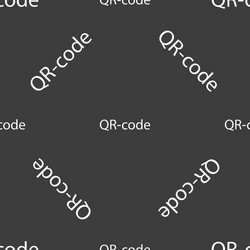 qr-code sign icon scan code symbol seamless vector image
