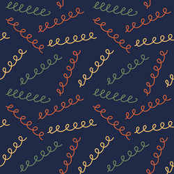 seamless pattern with multicolored springs vector image