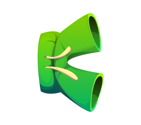 summer vacation travel font shorts letter k Vector Image