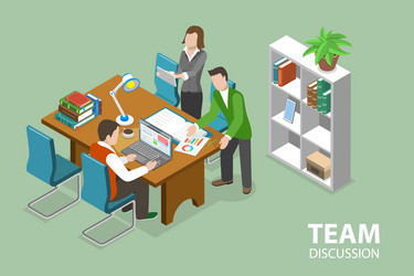 3d isometric flat conceptual Royalty Free Vector Image