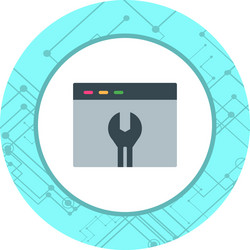 browser settings icon design vector image