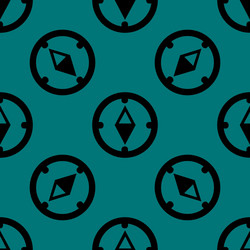 Compass web icon flat design seamless gray pattern vector