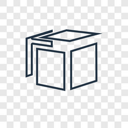 explode concept linear icon isolated vector image