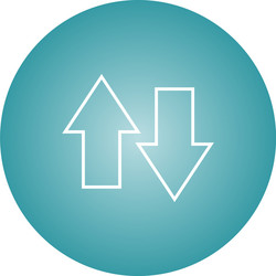 unique data connection line icon vector image