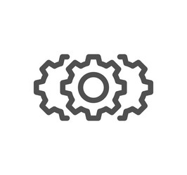 Gear related icon vector