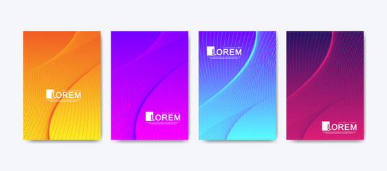Abstract Gradient Line Pattern vector image