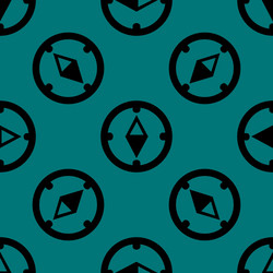 Compass web icon flat design seamless gray pattern vector