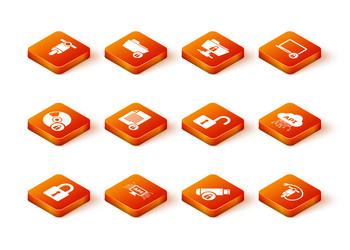 Computer Security & Data Icons vector image