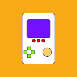 flat icon design collection tetris portable game vector image