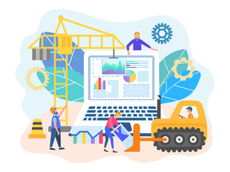 programming and repair of computers vector image
