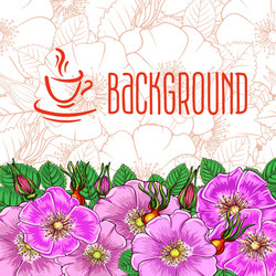 Tea background vector