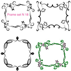 a set of decorative format frames for inserting vector image