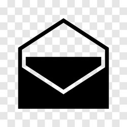 Envelope icon - iconic design vector