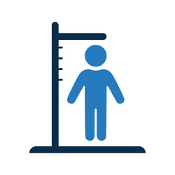 Height scale icon Royalty Free Vector Image - VectorStock