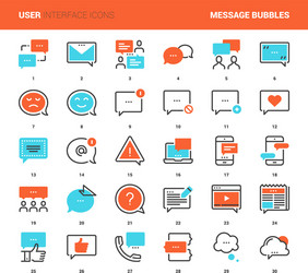 Line speech bubble frames smart callout box Vector Image