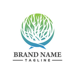 Coral Reef Logo Concept Vector Image