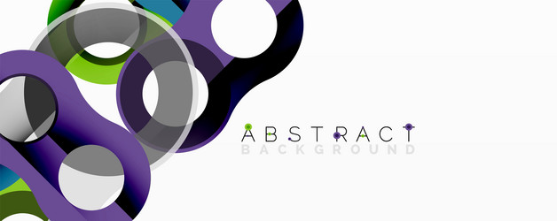 abstract geometric pattern with interlocking vector image