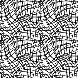 Abstract Net Pattern - Monochrome Lines vector image