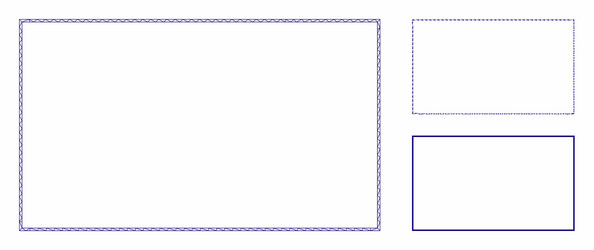 rectangle frame mesh wire model vector image