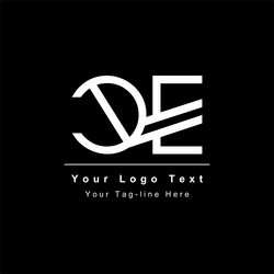Ce or ec logo initial design template icon Vector Image