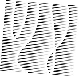 Dynamic dashed segmented lines pattern irregular vector