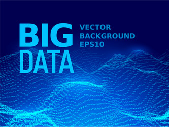 big data binary code background vector image