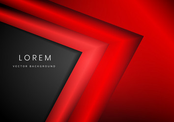 abstract red arrow overlap layer on dark vector image