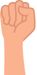 Hand human fist power icon Royalty Free Vector Image