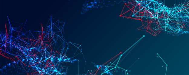 abstract polygonal background with connecting vector image