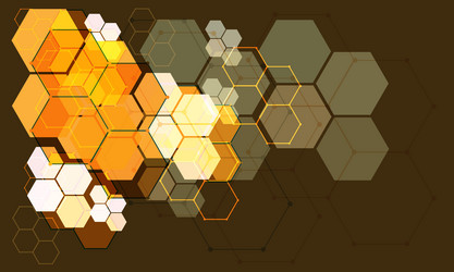 Abstract Technology Hexagon Pattern vector image