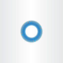 blue circle abstract background sign vector image