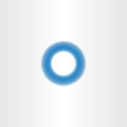 Blue circle abstract background sign vector