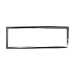 frame rectangle elongated element outline border vector image