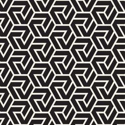 Modern Geometric Hexagonal Pattern vector image