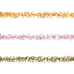 seamless dot pattern page divider line design set vector image