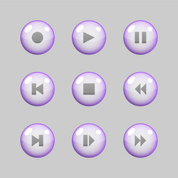 Round Play Pause Buttons Vector Images (over 2,300)