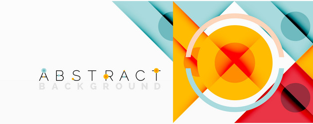 bright geometric shapes overlap creating dynamic vector image