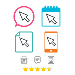 mouse cursor sign icon pointer symbol vector image