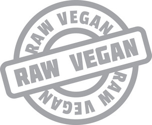 Raw vegan rubber stamp Royalty Free Vector Image