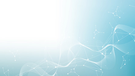digital abstract connection dots and lines vector image