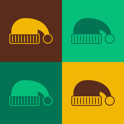 pop art sleeping hat icon isolated on color vector